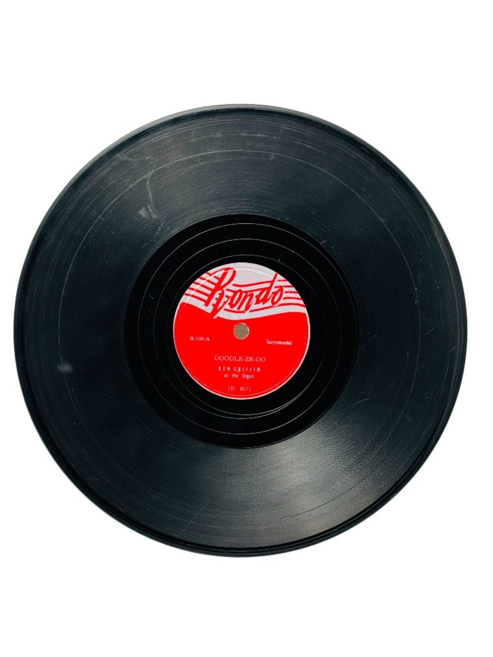Ken Griffin Doodle-Ee-Do 10 Inch Shellac Record 78 RPM Rondo R-130 VG